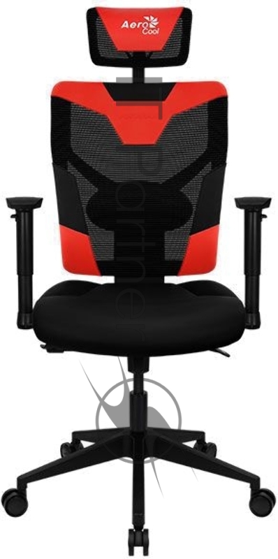 Кресло Aerocool GUARDIAN Champion Red (<150кг, эргономичное, сетчатый материал, 2D подлокотник)