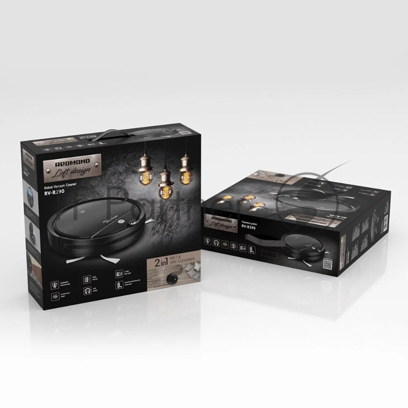 Пылесос-робот Redmond RV-R290 черный