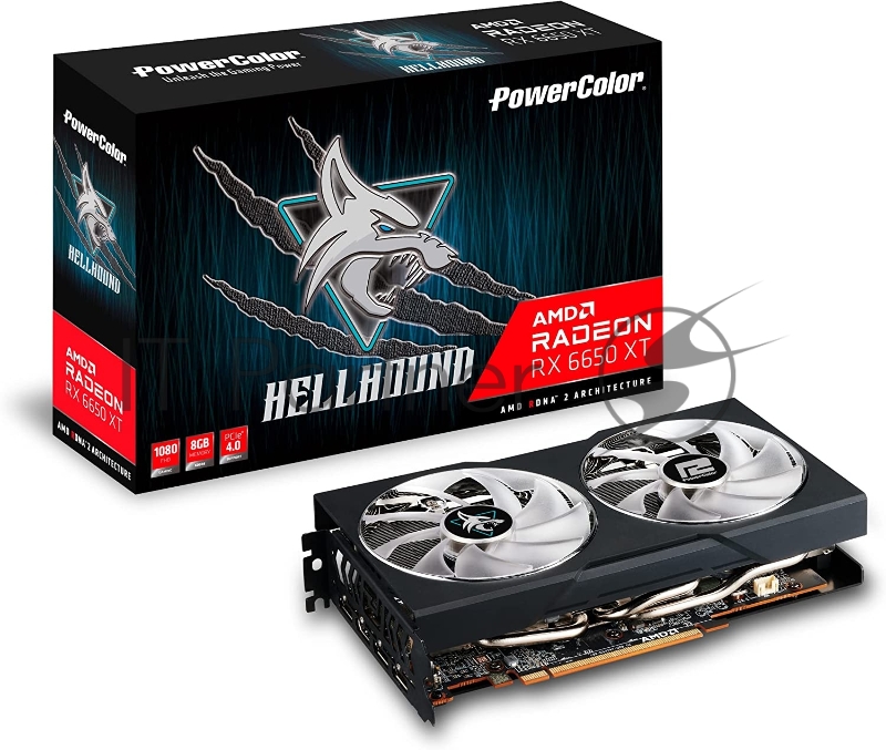 Видеокарта Radeon RX6650XT 8GB Hellhound GDDR6 128-bit HDMI DPx3