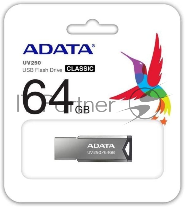 Флеш Диск A-Data 64Gb UV250 AUV250-64G-RBK USB2.0 черный
