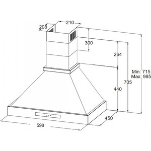 Вытяжка Korting KHC 6809 B