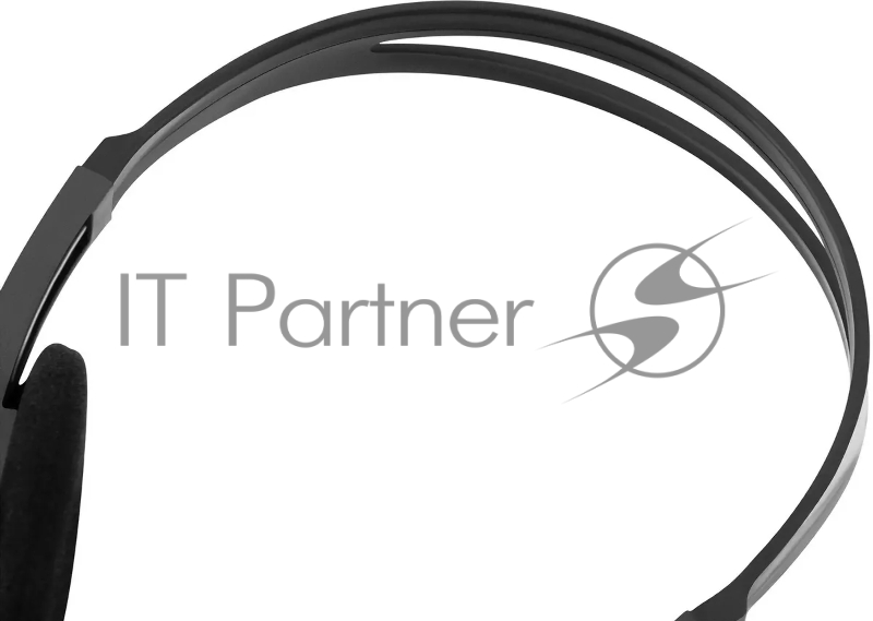 Наушники с микрофоном Оклик HS-M100 черный 1.8м накладные оголовье (1532004)