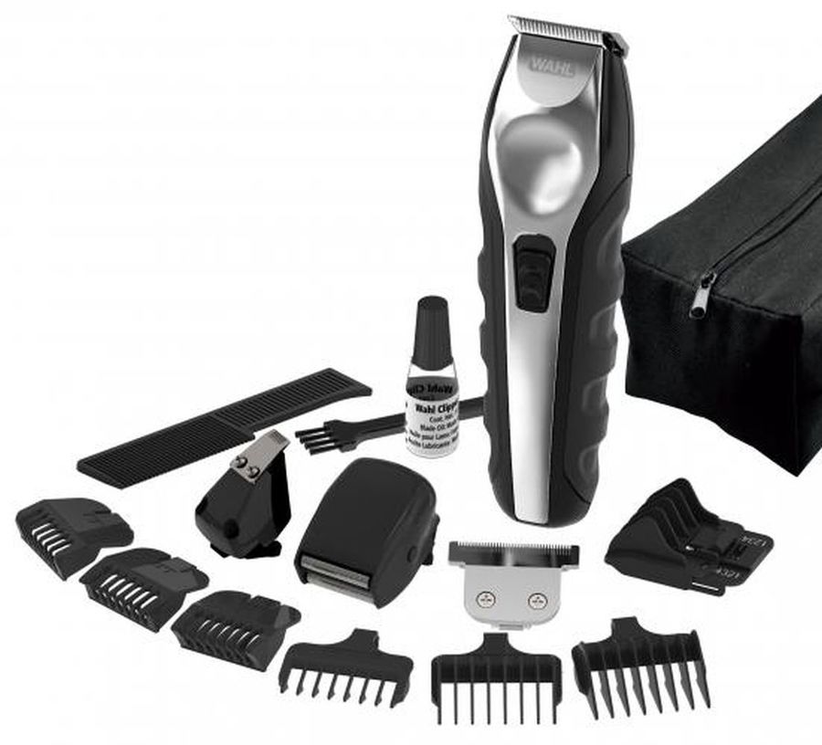 Машинка для стрижки Wahl Ergonomic Total Grooming Kit черный/серебристый