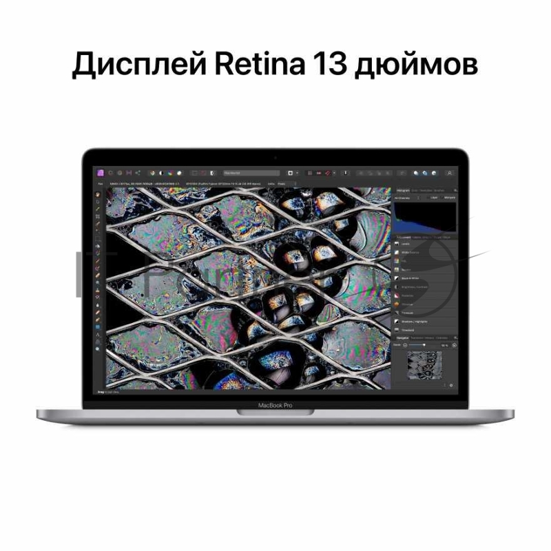 Ноутбук Apple MacBook Pro A2338 M2 8 core 8Gb SSD512Gb/10 core GPU 13.3 IPS (2560x1600)/ДА Mac OS grey space WiFi BT Cam