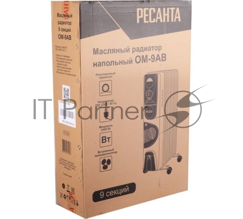 Радиатор масляный ОМ-9АВ 2.4кВт Ресанта 67/3/22