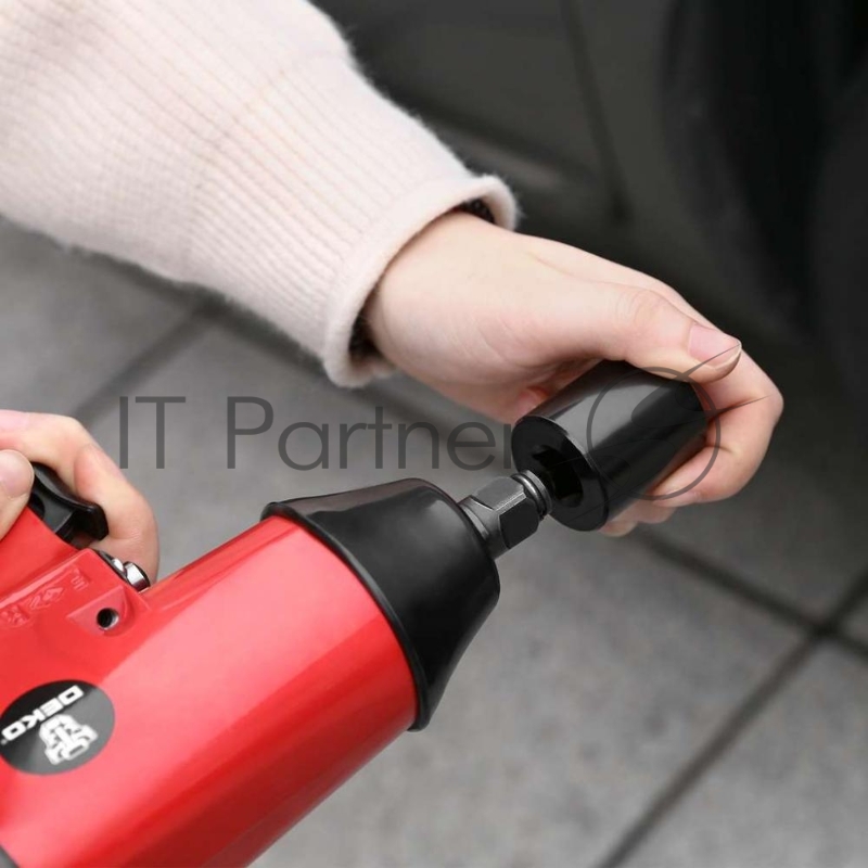 Гайковерт Deko DKPT01 SET 3 142л/мин красный/черный