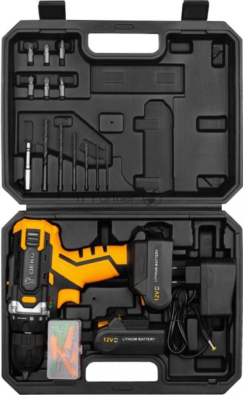 Дрель-шуруповерт Deko DKCD12FU-Li Advanced аккум. патрон:быстрозажимной (кейс в комплекте) (063-4132)