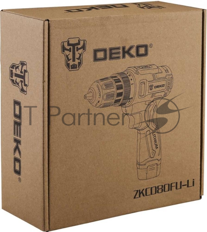 Дрель-шуруповерт Deko ZKCD80FU-Li SET 1 аккум. патрон:быстрозажимной (063-4127)