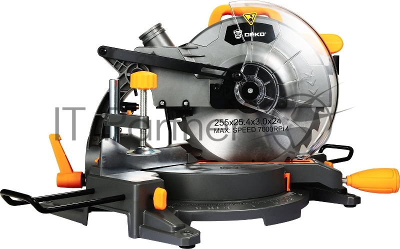 Торцовочная пила Deko DKMS2000-255 Laser 2000Вт 5000об/мин d=255мм