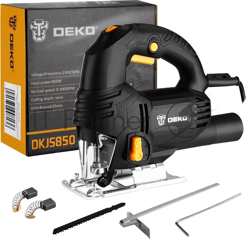 Лобзик Deko DKJS850 850Вт 3000ходов/мин от электросети (кейс в комплекте)