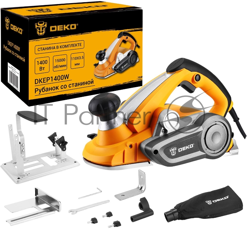Рубанок Deko DKEP1400W 1400Вт 110мм 15000об/мин
