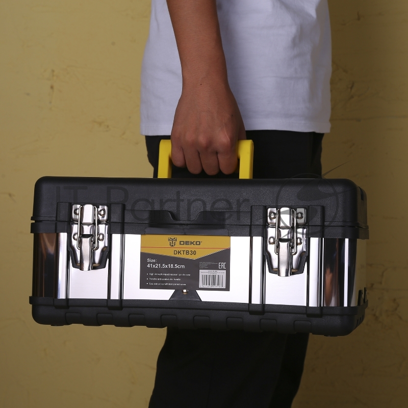 Ящик для инстр. Deko DKTB30 1отд. черный/серый (065-0835)