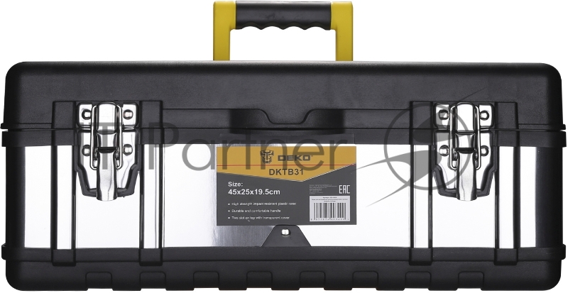 Ящик для инстр. Deko DKTB31 1отд. черный/серый (065-0836)