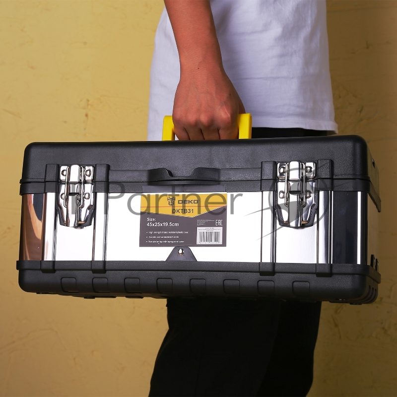 Ящик для инстр. Deko DKTB31 1отд. черный/серый (065-0836)