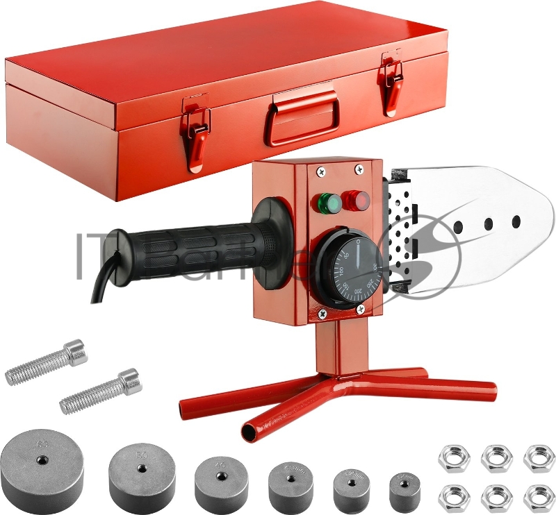 Сварочный аппарат для пластиковых труб Deko PPWM2100W раструбная 2.1кВт (кейс в комплекте)