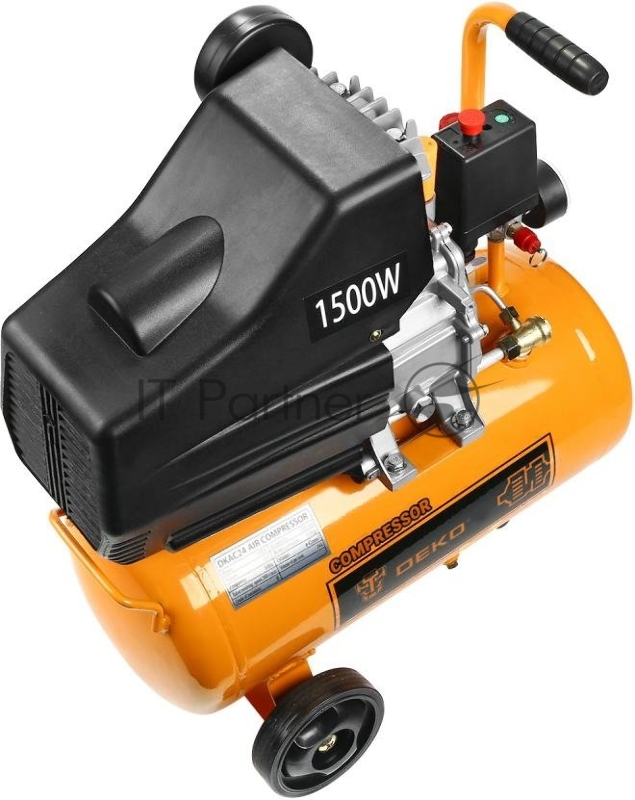 Компрессор поршневой Deko DKAC24 масляный 320л/мин 24л 1.5Вт оранжевый/черный