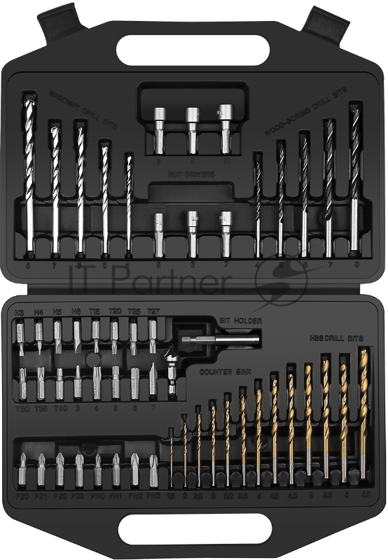 Набор оснастки Deko DKMT55 (065-0316) (55пред.) для шуруповертов/дрелей