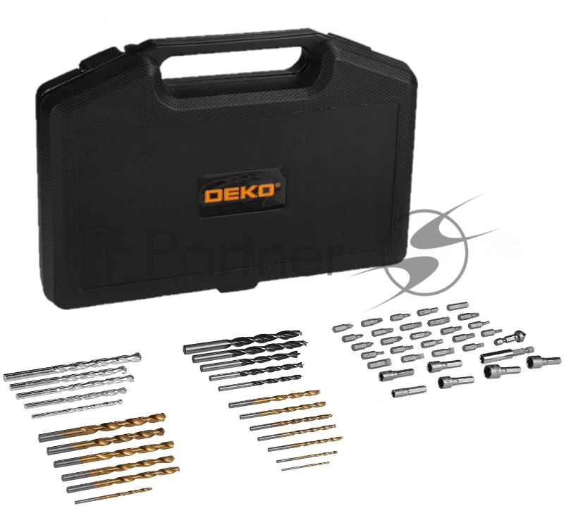 Набор оснастки Deko DKMT55 (065-0316) (55пред.) для шуруповертов/дрелей
