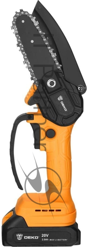 Электрическая цепная пила Deko DKCHS 20-4 дл.шины:4 (10 см) 1аккум. 2Ач ЗУ (063-4308)
