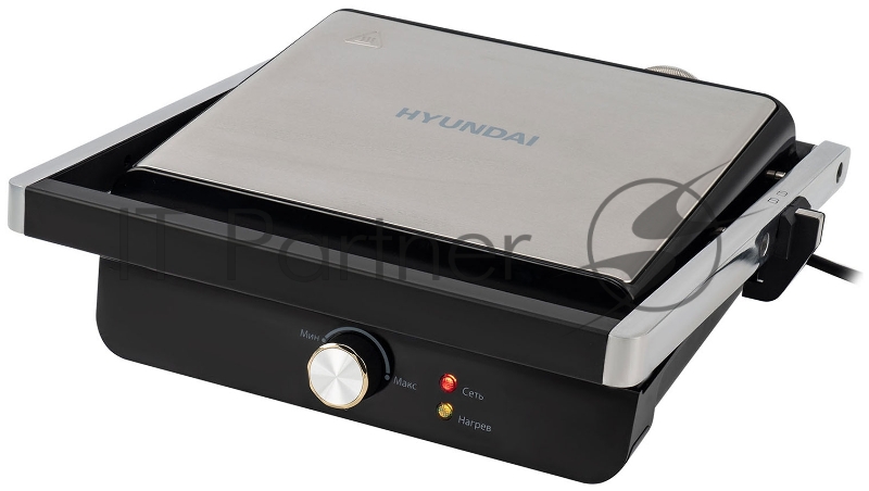 Электрогриль Hyundai HYG-1043 1800Вт черный/черный