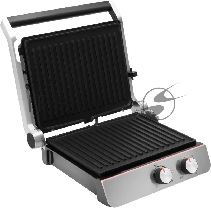 Электрогриль Hyundai HYG-4046 2200Вт черный/серебристый