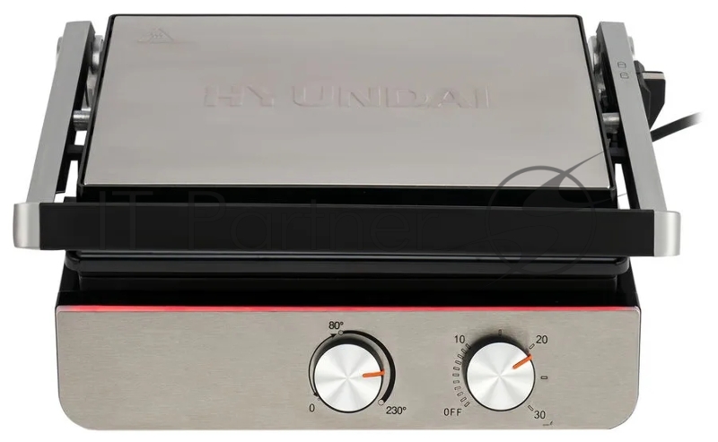 Электрогриль Hyundai HYG-5047 2200Вт черный/черный