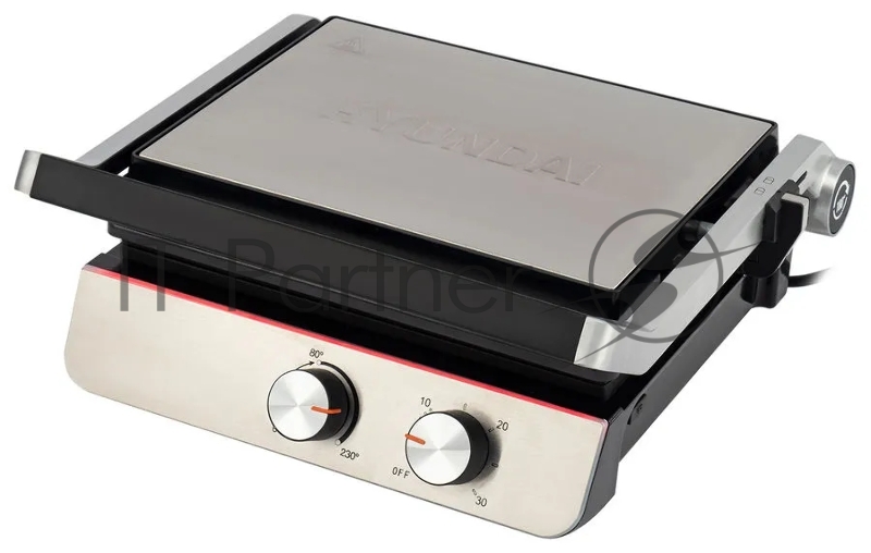 Электрогриль Hyundai HYG-5047 2200Вт черный/черный