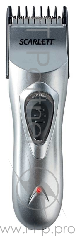 Машинка для стрижки Scarlett SC-160 серый 3Вт (насадок в компл:1шт)