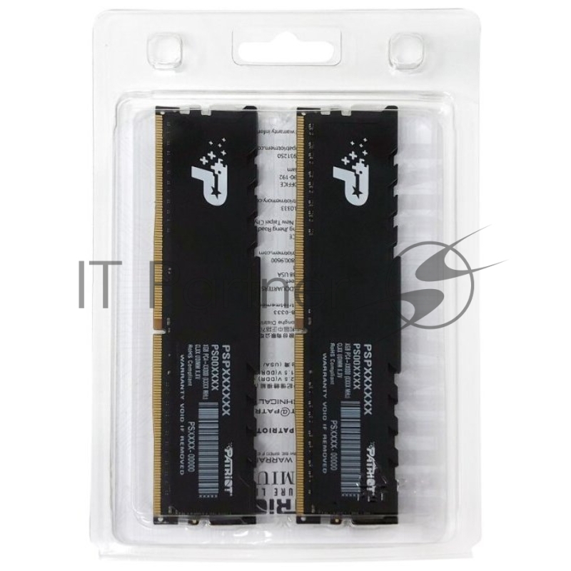 Модуль памяти DDR 4 DIMM 16Gb (8GBx2) PC25600, 3200Mhz, PATRIOT Signature Kit (PSP416G3200KH1) (retail)