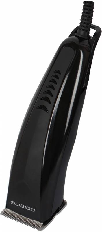 Машинка для стрижки Polaris PHC 1014S черный 10Вт (насадок в компл:4шт)
