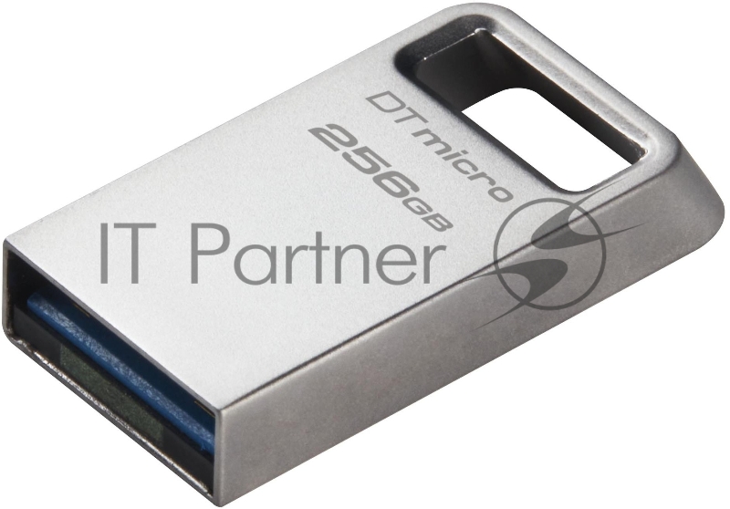 Флеш Диск Kingston 256Gb DataTraveler Micro DTMC3G2/256GB USB3.0 серебристый
