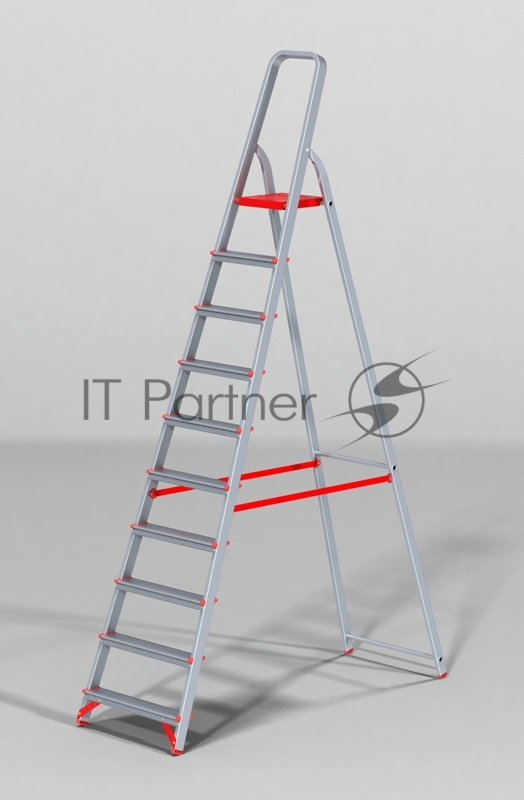 Стремянка Новая Высота NV3110 односторонняя алюминий 10ступ. проф. (3110110)