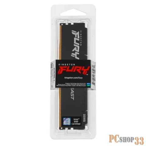 Модуль памяти Kingston 8GB 4800MT/s DDR5 CL38 DIMM FURY Beast Black