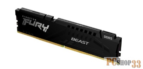 Модуль памяти Kingston 8GB 5600MT/s DDR5 CL40 DIMM FURY Beast Black