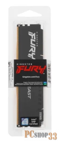 Модуль памяти Kingston 8GB 5600MT/s DDR5 CL40 DIMM FURY Beast Black