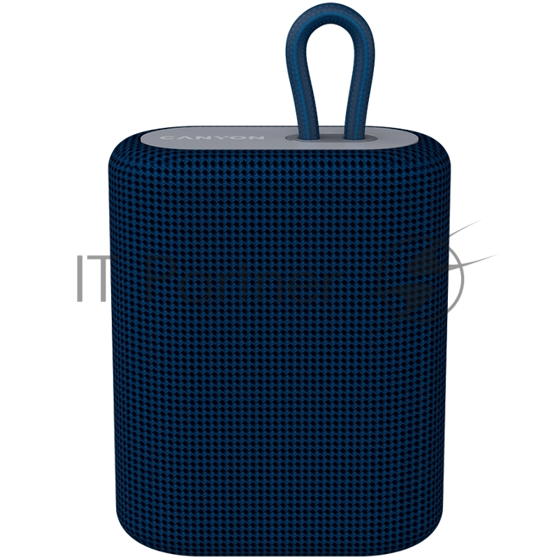 Портативная акустика Canyon Bluetooth Speaker, BT V5.0, BLUETRUM AB5365A, TF card support, Type-C USB port, 1200mAh polymer battery, Blue, cable length 0.42m, 114*93*51mm, 0.29kg