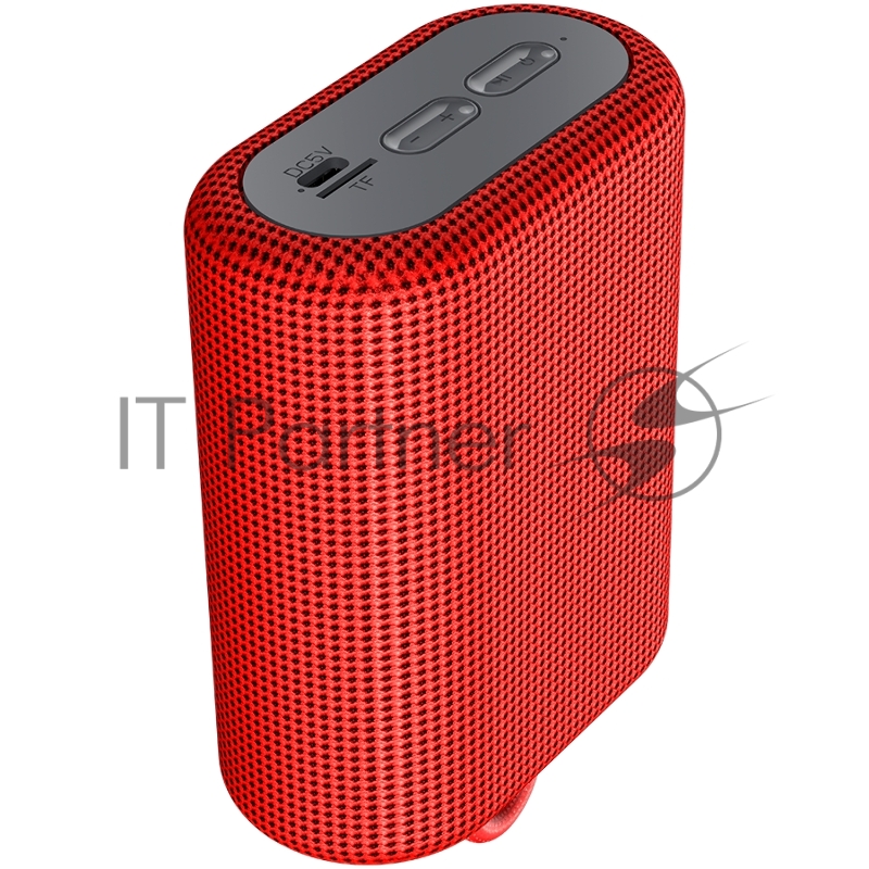 Портативная акустика Canyon Bluetooth Speaker, BT V5.0, BLUETRUM AB5365A, TF card support, Type-C USB port, 1200mAh polymer battery, Red, cable length 0.42m, 114*93*51mm, 0.29kg