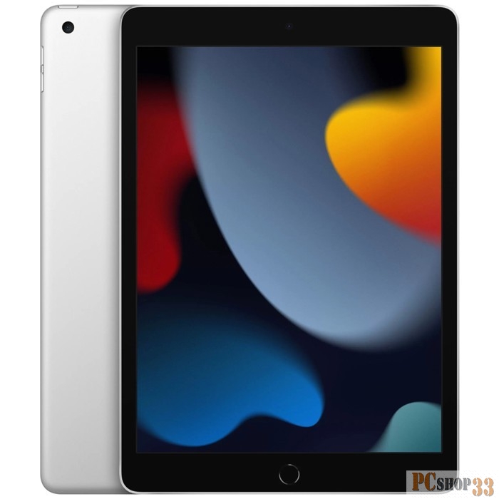 Планшет Apple iPad 2021 A2604 A13 Bionic ROM64Gb 10.2 IPS 2160x1620 3G 4G iOS серебристый 8Mpix 12Mpix BT GPS WiFi Touch 9hr
