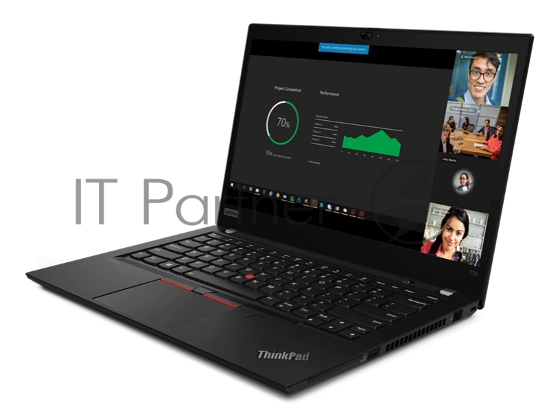 Ноутбук ThinkPad T14 AMD G2 14 FHD (1920x1080) IPS 300N, Ryzen 5 Pro 5650, 8GB DDR4 3200, 256GB SSD M.2, Radeon Graphics, WiFi, BT, NoWWAN, FPR, SCR, IR Cam, 50Wh, 65W USB-C, Win 10P64 ENG, 1Y, 1.55kg