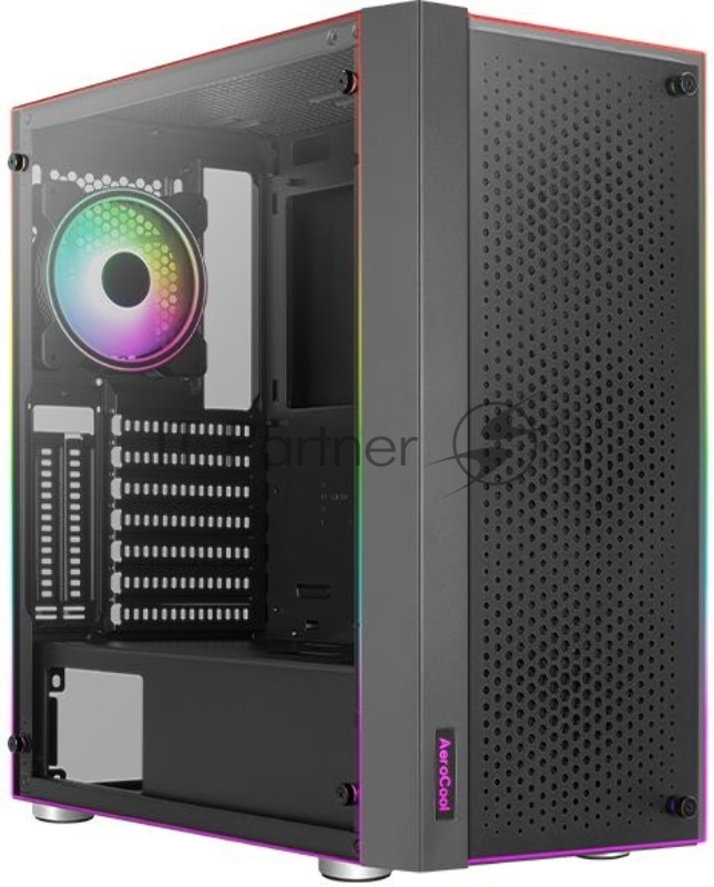 Корпус Aerocool Skribble черный без БП ATX 2x120mm 2xUSB3.0 audio bott PSU