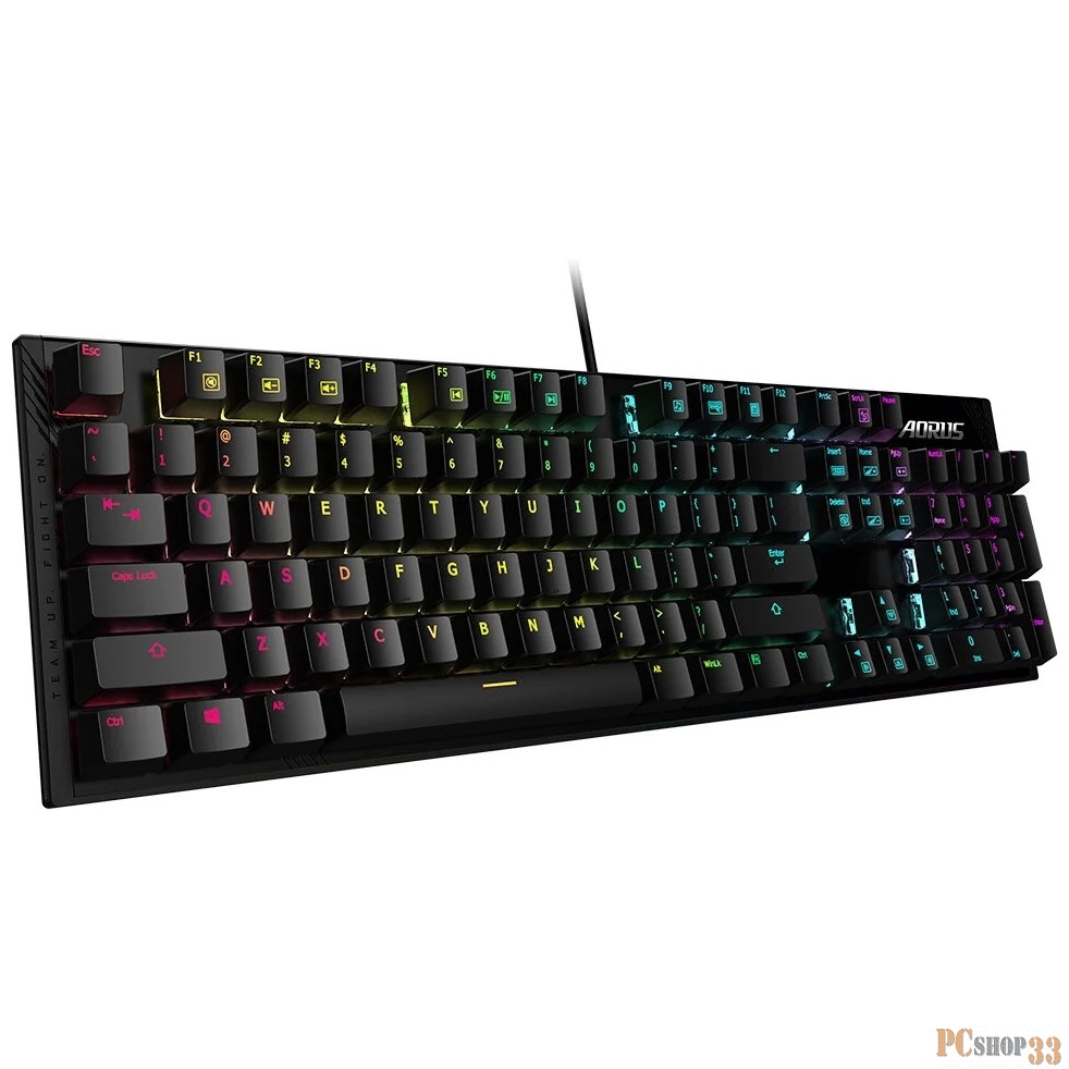 Клавиатура Gigabyte AORUS K1 CHERRY MX механическая проводная (USB, 2м), RGB, RTL (551421) {10}
