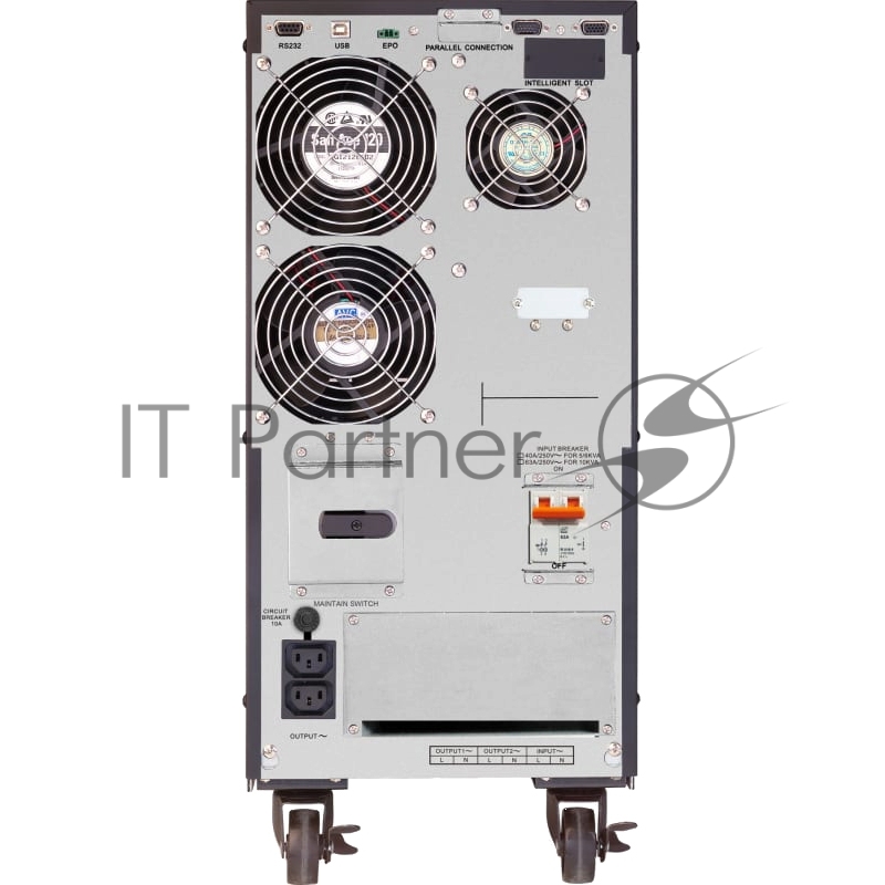 ИБП CROWN UPS 10KVA / 9kW (20x12V / 9AH) TOWER, PF-0.9, AVR, without transformer, RJ45 / 11 + USB / RS232, Fan. Options: socket configuration, ext. Battery Modules, SNMP-Card.