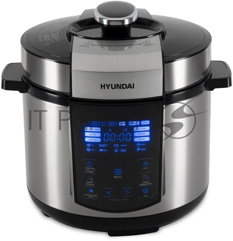 Мультиварка-скороварка Hyundai HYMC-1618 5л 1000Вт серебристый/черный