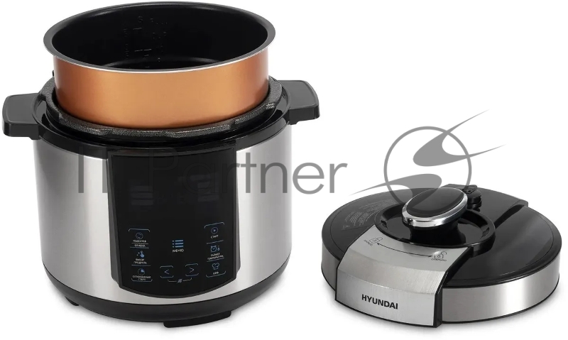 Мультиварка-скороварка Hyundai HYMC-1618 5л 1000Вт серебристый/черный
