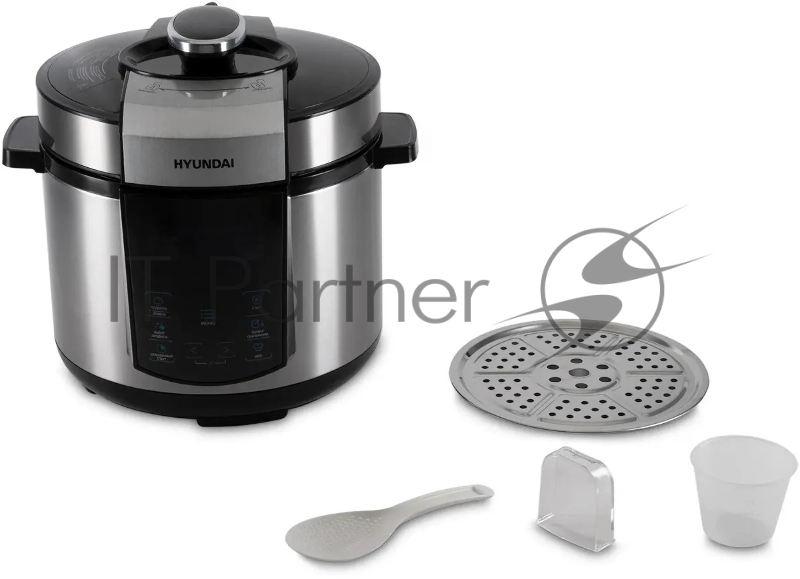 Мультиварка-скороварка Hyundai HYMC-1618 5л 1000Вт серебристый/черный