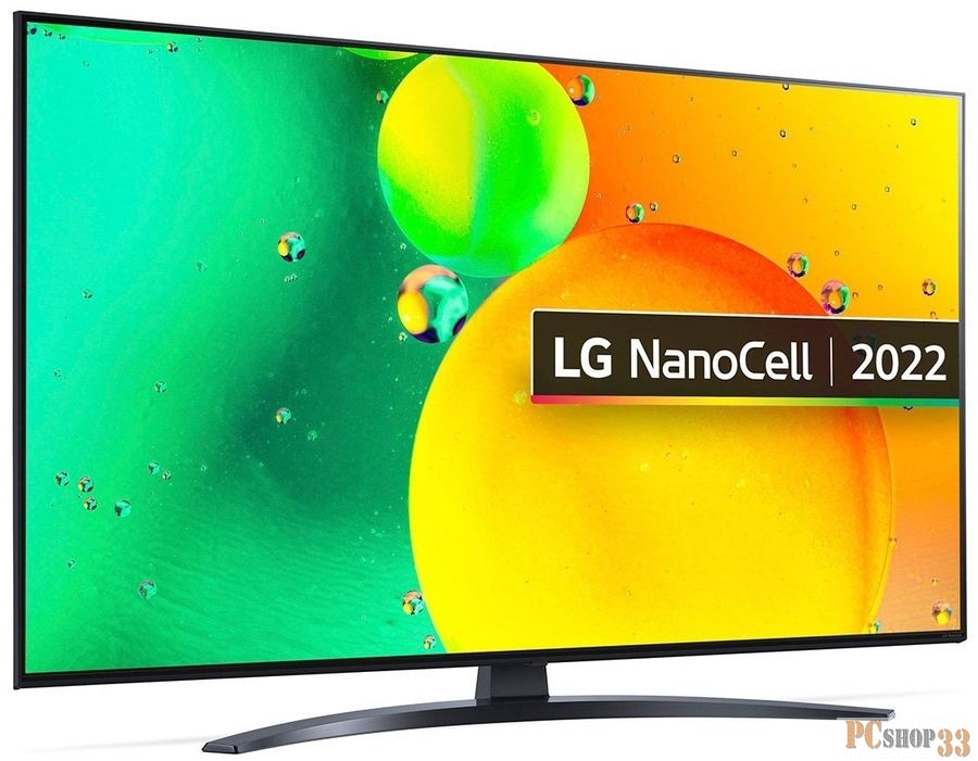Телевизор LED LG 43 43NANO766QA.ARUB NanoCell синяя сажа Ultra HD 60Hz DVB-T DVB-T2 DVB-C DVB-S DVB-S2 USB WiFi Smart TV (RUS)