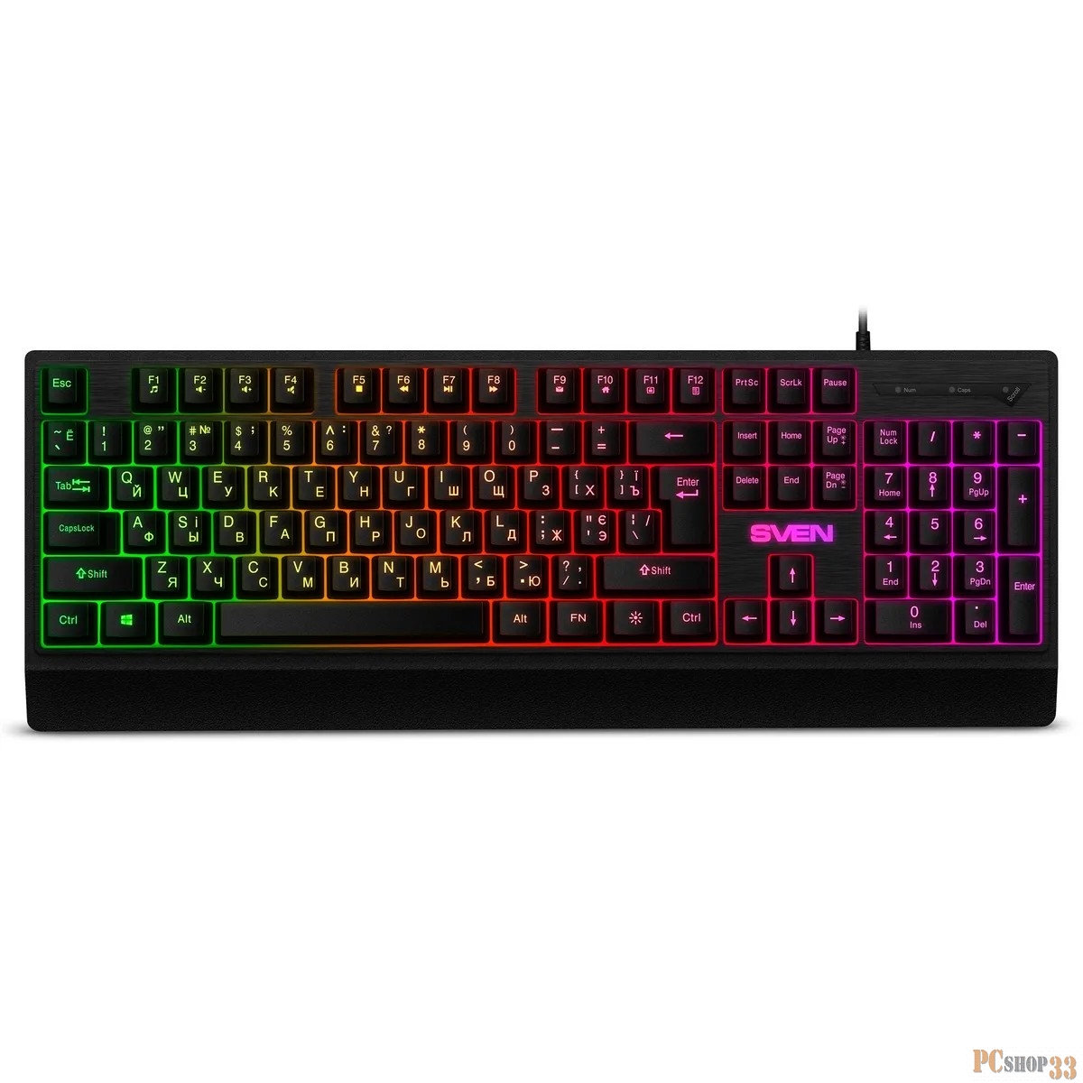 Клавиатура Sven KB-C7150EL (104кл, подсветка)