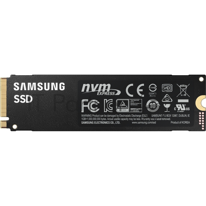 Твердотельный накопитель Samsung SSD 980 PRO, 250GB, M.2(22x80mm), NVMe 1.3c, PCIe 4.0 x4, 3-bit MLC, R/W 6400/2700MB/s, IOPs 500 000/600 000, TBW 150, DWPD 0.33 (12 мес.)