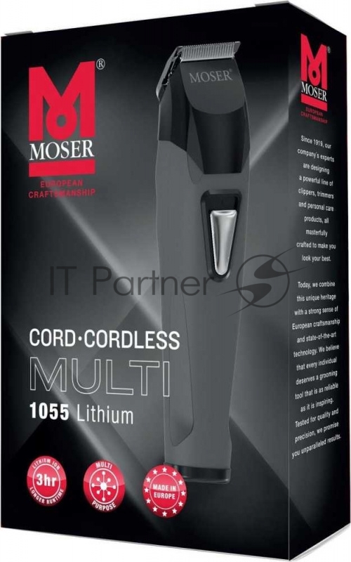 Машинка для стрижки Moser 1400 Edition бордовый (насадок в компл:1шт)