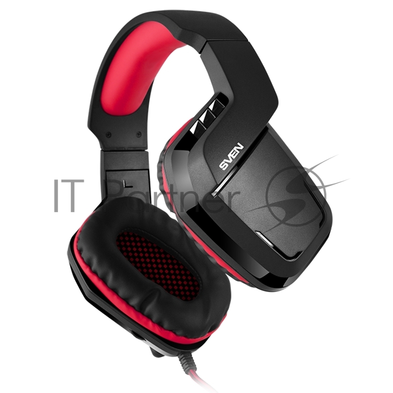 Игровые наушники с микрофоном SVEN AP-G858MV, черный-красный